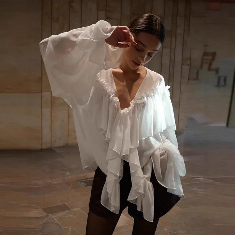 See-through Beach Cover-up Top For Women