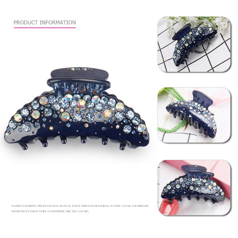 Acrylic Big Rhinestone Hair Claw Fashion