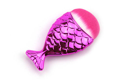 Mermaid Foundation Makeup Brush Color Fishtail Plating