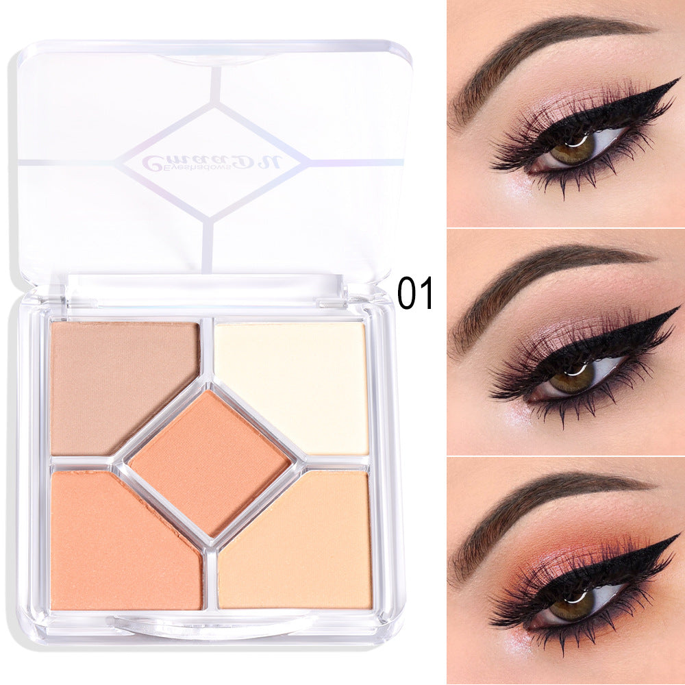 Women's Fashion Simple Five Color Eyeshadow Palette