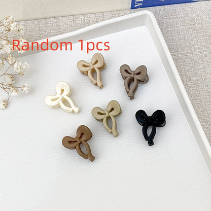 Candy Color Delicate Gradient Bow Small Hairclip Color Mini Jaw Clip
