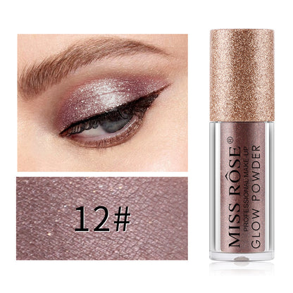 Waterproof Roller Eyeshadow Powder Monochrome Glitter Beads