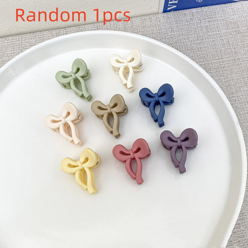 Candy Color Delicate Gradient Bow Small Hairclip Color Mini Jaw Clip