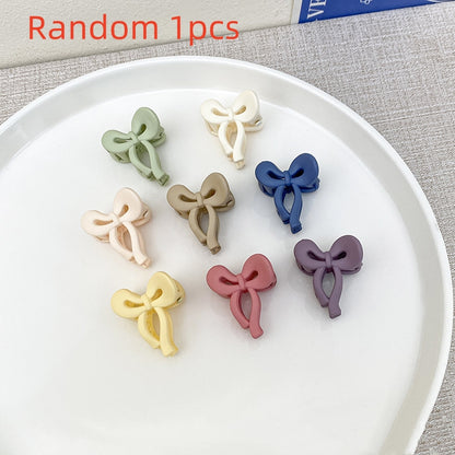 Candy Color Delicate Gradient Bow Small Hairclip Color Mini Jaw Clip