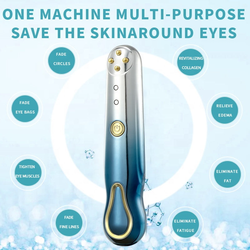 RF Radio Frequency Eye Massager Anti-Ageing Wrinkle Massager Portable Electric Device Dark Circle Facials Vibration Massage Pen