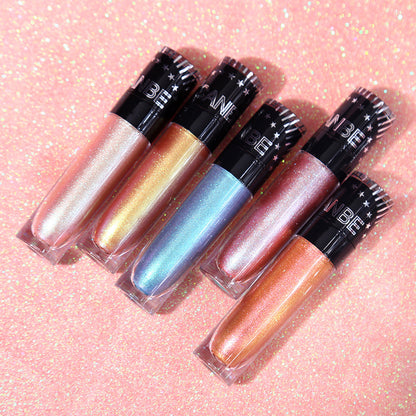 Metal Pearlescent Liquid Eye Shadow Polarized Mermaid Color Crouching Silkworm Pen Set