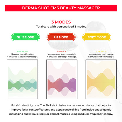 Micro-current Roller Face Slimming Massager 2-wheel Shaping Skin Tightening Beauty V Face