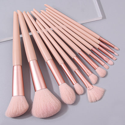 12 PCs Makeup Brush Set Soft Hair Beauty Tools