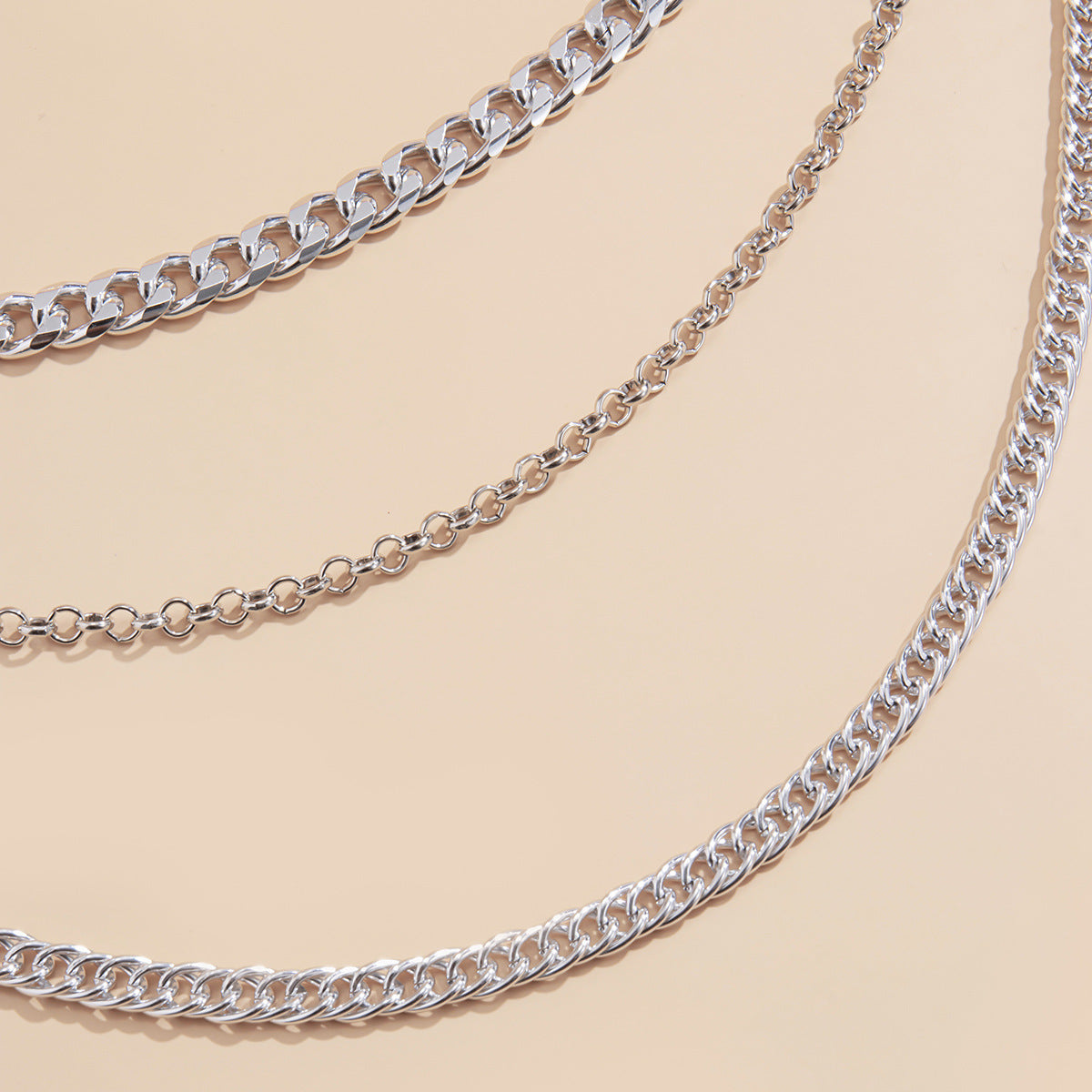 Ins Women's Multi-Layer Metal Chain Waist Chain