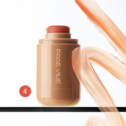 Pocket Blush Stick 6 Color Lip Cheek Water Light Stick