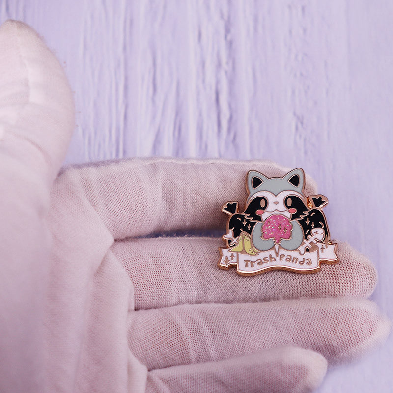Cute Cartoon Raccoon Brooch For Women