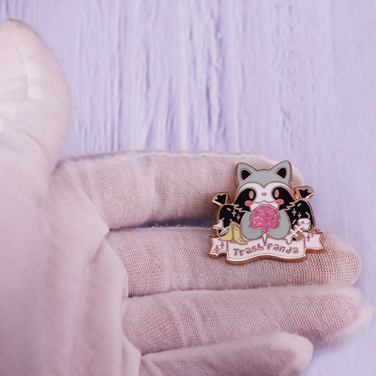 Cute Cartoon Raccoon Brooch For Women