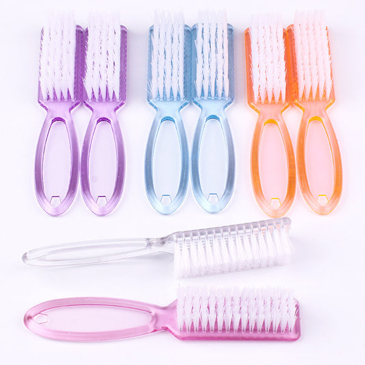 Transparent Long Handle Nail Brush Nail Plastic With Handle Dusting Brush