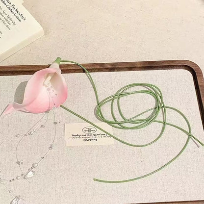 Common Calla Flower Necklace For Women