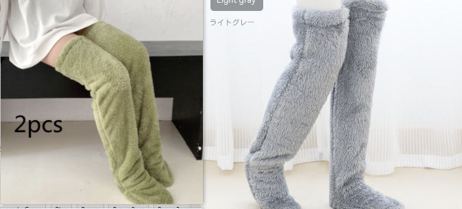 Winter Warm Cold Leg Knee Joint Cold-proof Stockings Home Floor Sleeping Socks