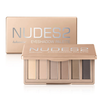 Six-Color Mini Matte Taupe Eyeshadow Palette
