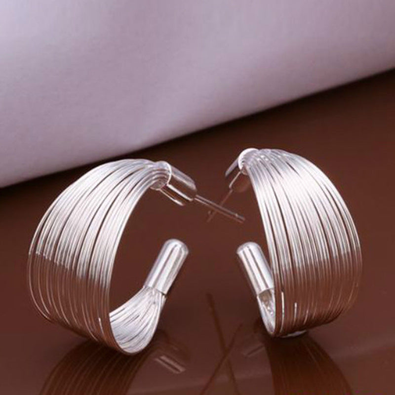 Personalized Multi-line Earrings Earrings Korean Earrings