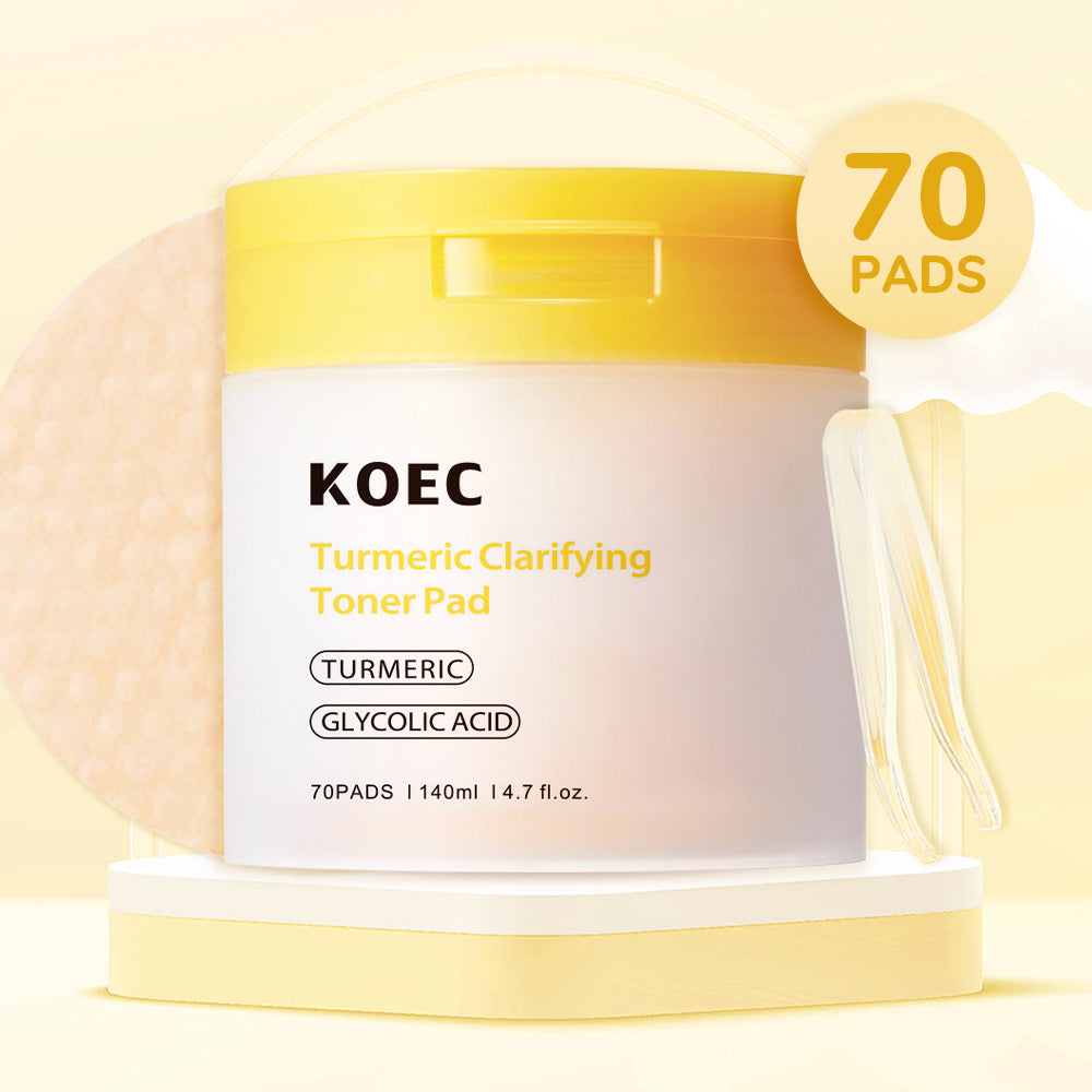Turmeric Glycolic Acid Cotton Cloth 70PCs With Tweezers