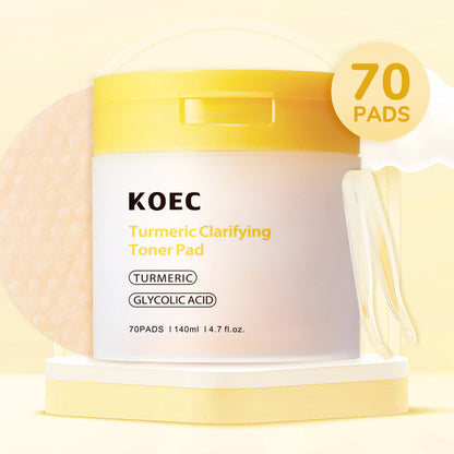 Turmeric Glycolic Acid Cotton Cloth 70PCs With Tweezers
