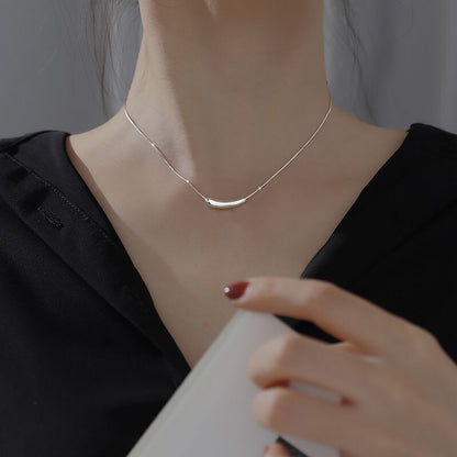 925 Sterling Silver Eggplant Necklace For Women