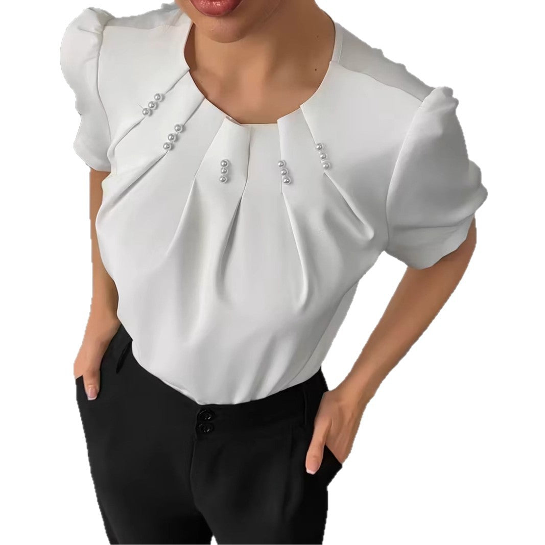 Puff-sleeve Shirt Blouse T-shirt