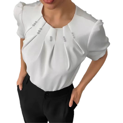 Puff-sleeve Shirt Blouse T-shirt