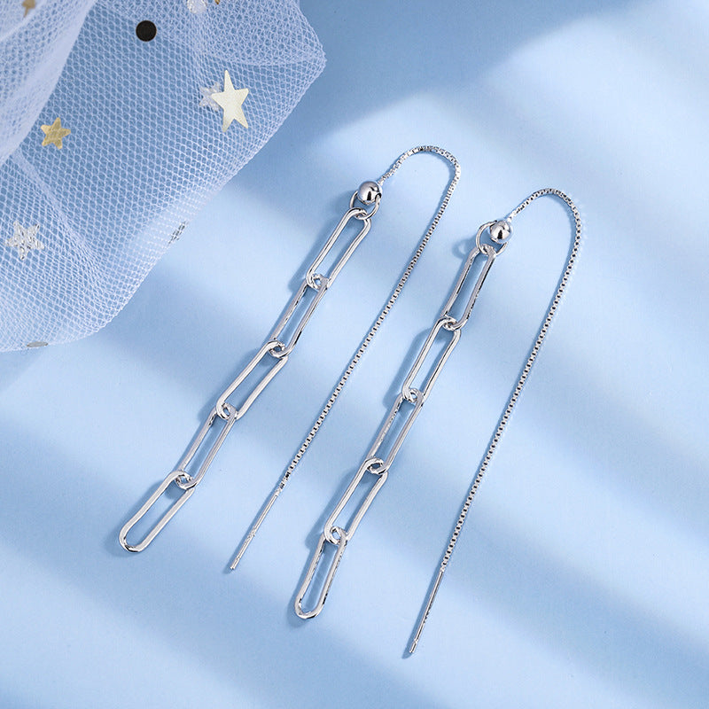 Silver Earrings Original Chain Sterling Silver Earrings S925 Earrings