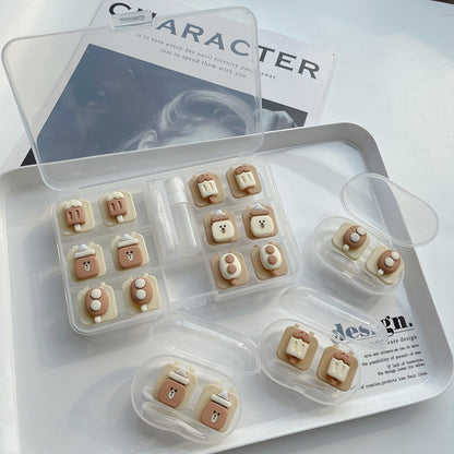 Myopia Contact Lens Case Premium Sense Ins Lightweight Mini Multiple Pairs