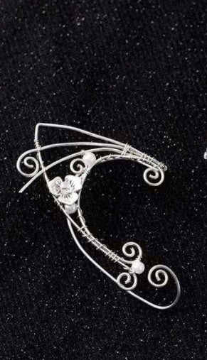 Women's Vintage Pure Handmade Ear Clip Earrings