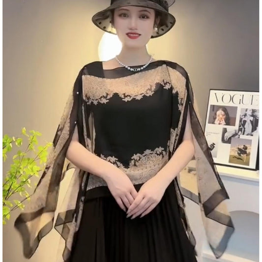 Women's Shawl Spring And Summer Loose Chiffon Waistcoat