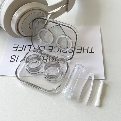 Transparent Contact Mini And Simple Cosmetic Lenses Lens Case