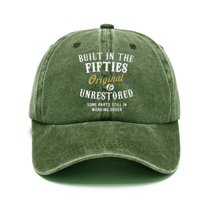 Washed Cotton Printed Distressed Vintage Dad Men's Baseball Cap