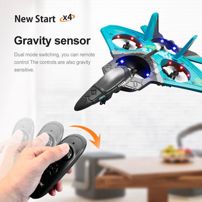V17 Remote Control Plane 2.4Ghz Foam RC Airplanes Helicopter Quadcopter,Spinning Drone With Cool Light,Gifts For Kids Adults.Logistics Is Randomly Sent By UPS,USPS,FEDEX,Amazon Logistics.