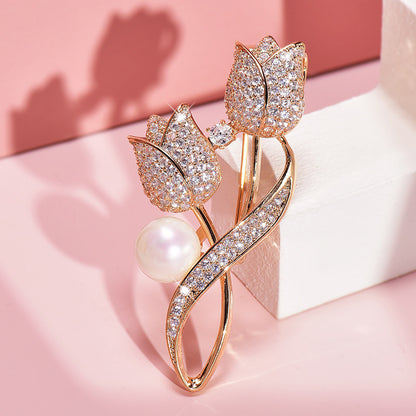 Luxury Suit Suit Sweater Brooch Pin