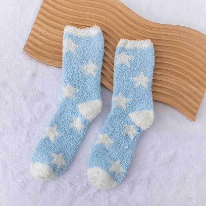Plush Thickened Postpartum Towel Socks