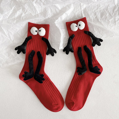 Cute Plush Doll In Tube Socks JK Is Thin Pure Cotton Pile Pile Short Boots Couple