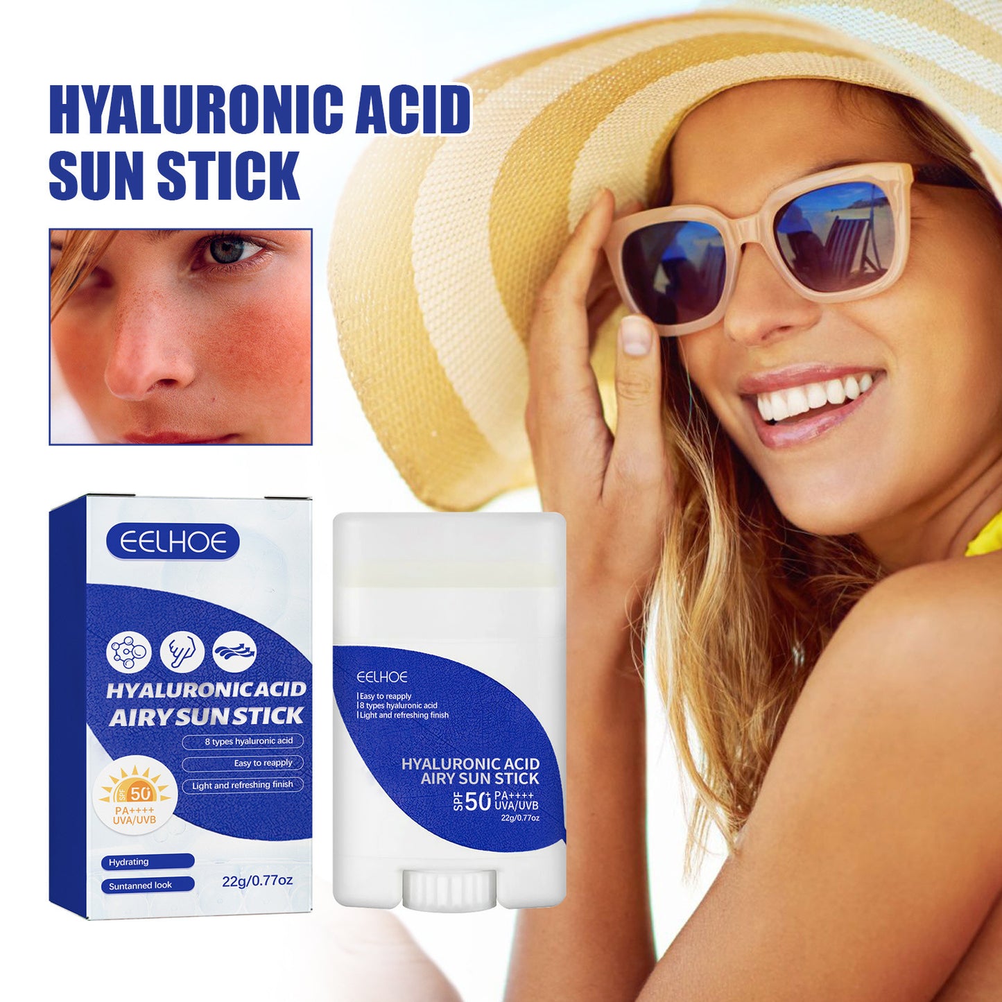 Hyaluronic Acid Moisturizing Lightweight Moisturizing Isolation Waterproof UV Protection SPF50