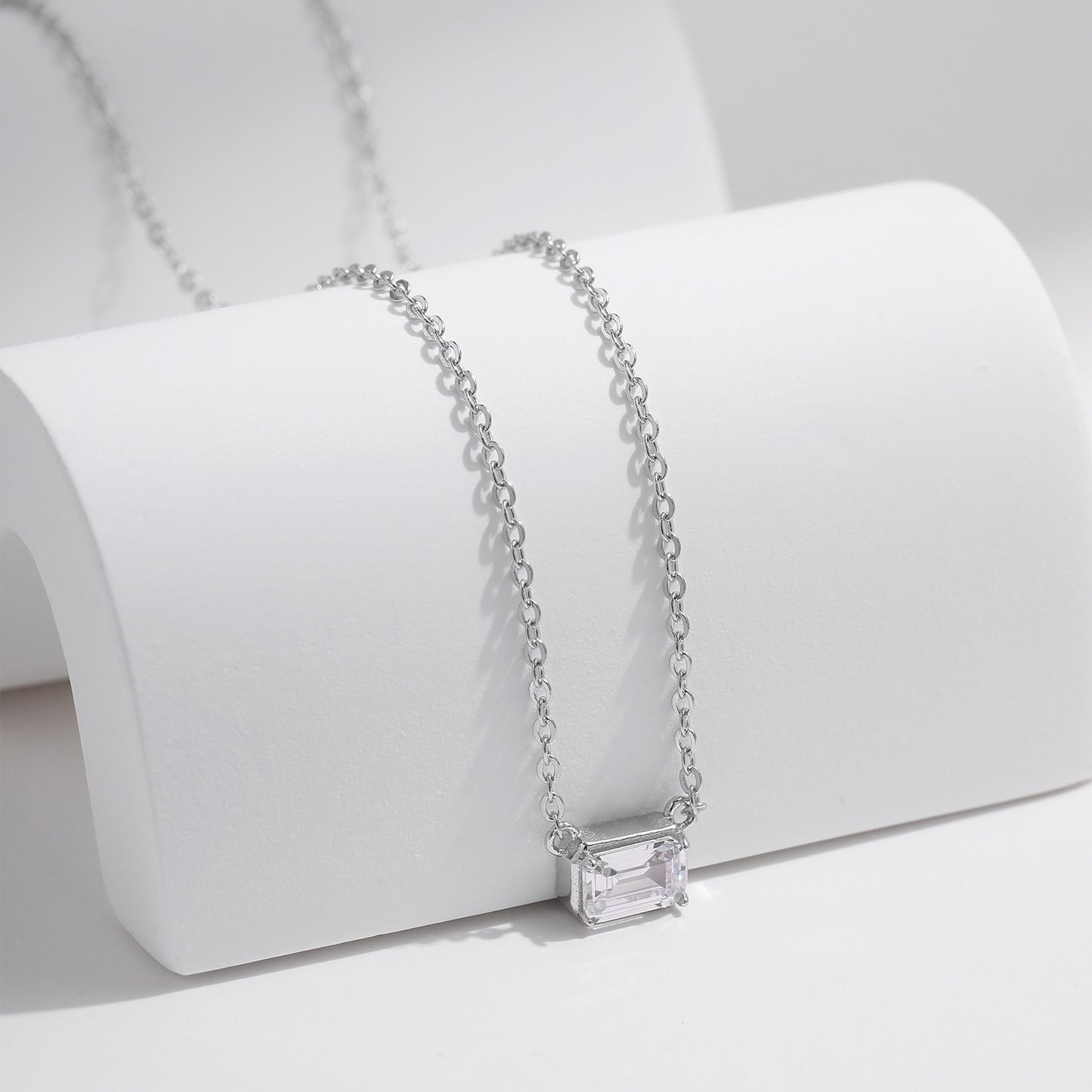 S925 Sterling Silver Minimalist Necklace For Women