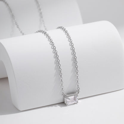 S925 Sterling Silver Minimalist Necklace For Women