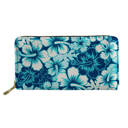 Printed Vintage Lady Zip Clutch