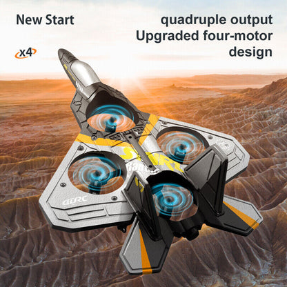 V17 Remote Control Plane 2.4Ghz Foam RC Airplanes Helicopter Quadcopter,Spinning Drone With Cool Light,Gifts For Kids Adults.Logistics Is Randomly Sent By UPS,USPS,FEDEX,Amazon Logistics.