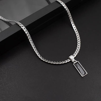 New Black Zircon Pendant Necklace For Women
