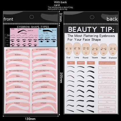 Eyebrow Stickers Eyebrow Stencil Lazy Eyebrow Stencil Eyebrow Artifact Makeup Tools In Stock