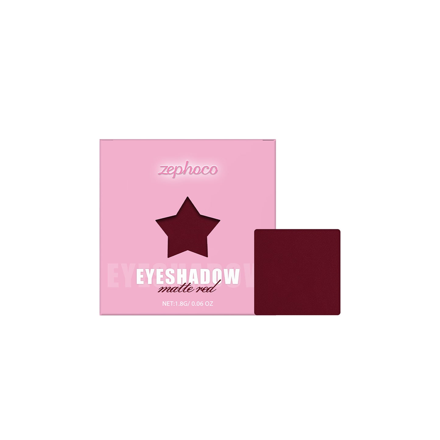 Monochrome Eye Shadow Plate Color Rendering Long-lasting Portable