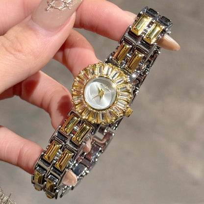 Luxury Niche High-end Watch With A Dazzling Diamond-studded Gold Designstylish And Sophisticated For Women