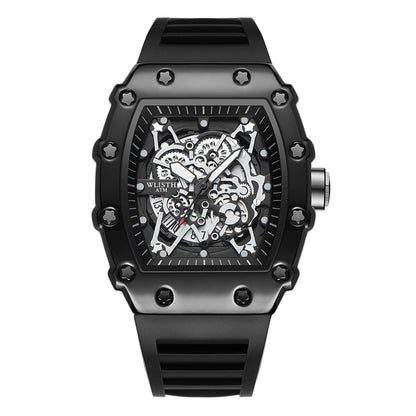 Large Dial Luminous Barrel-shaped Men's Watch