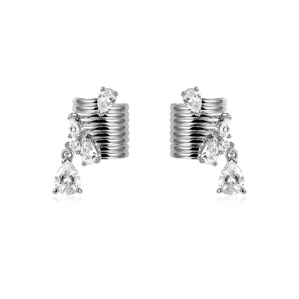 Ear Clip Personality Temperament Stud Earrings