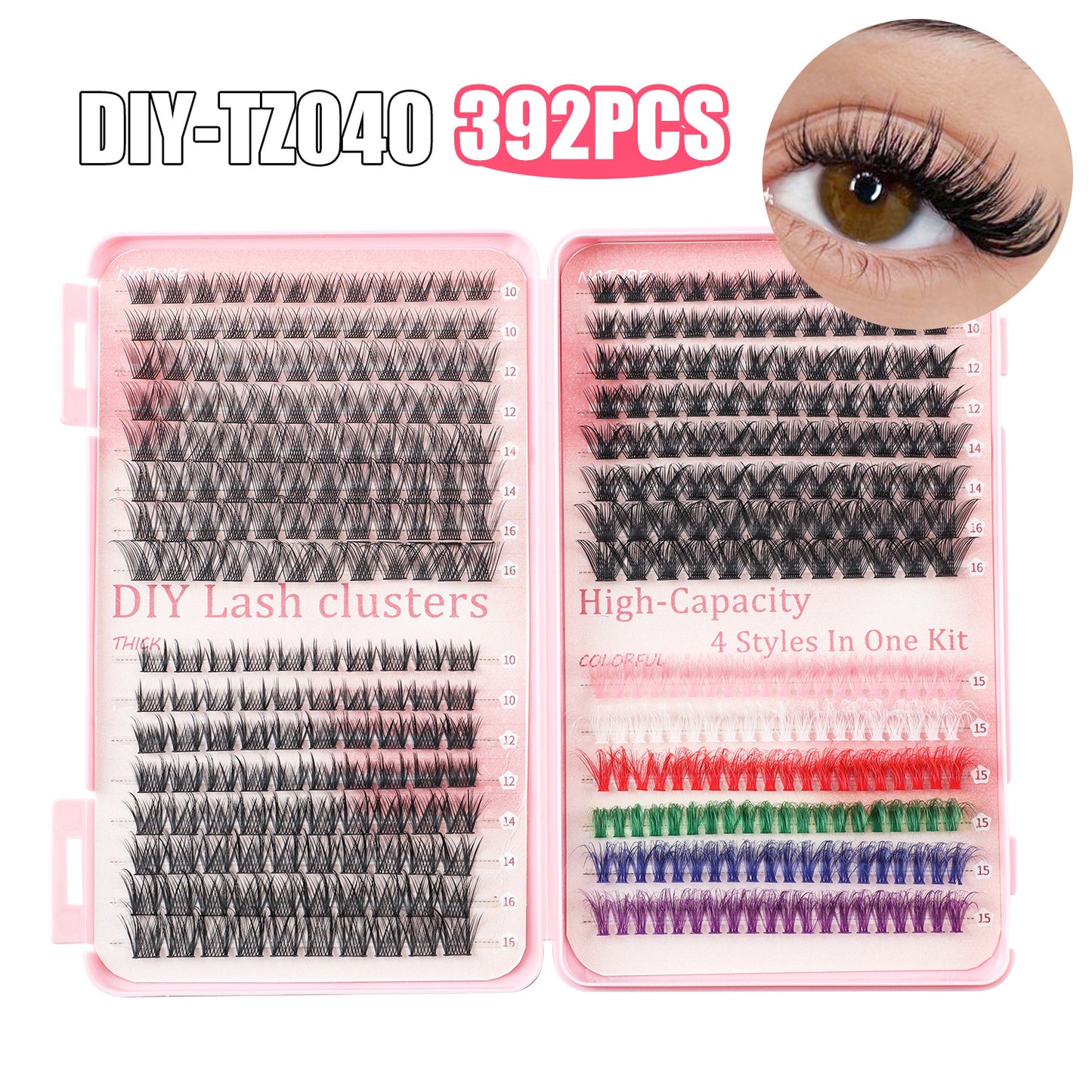 DIY Segmented Natural High-volume Lash Kit