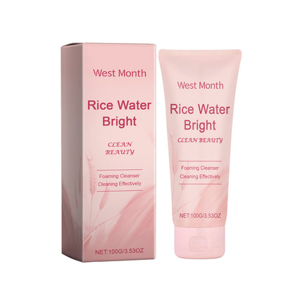 WEST MONTH Rice Facial Cleanser Nourishing Moisturizing Cleaning