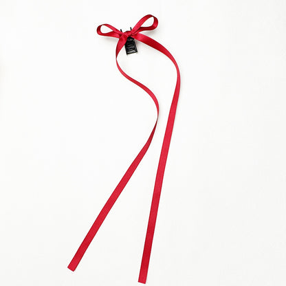 36cm Ribbon Long Polyester Cotton Bow Claw Clip